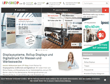 Tablet Screenshot of lfp-shop.com
